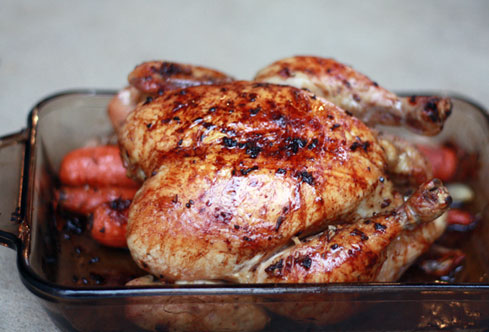 Post image for Roasting a Chicken My Way – With a Killer Sauce