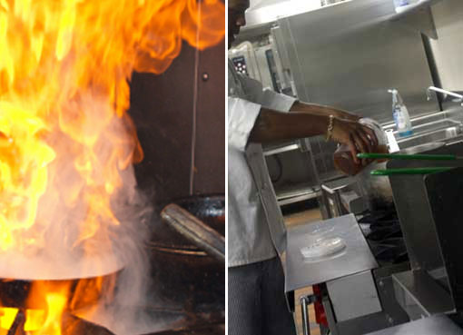 culinary school flambe